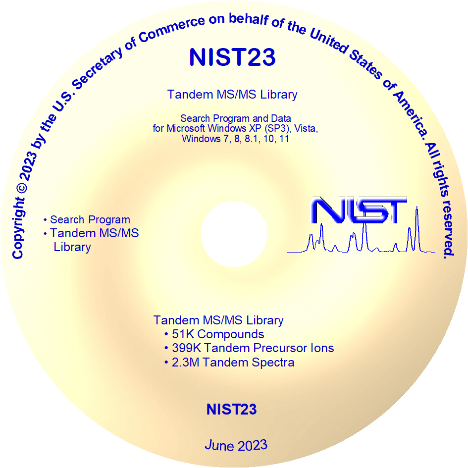 NIST23 Tandem MS/MS Library